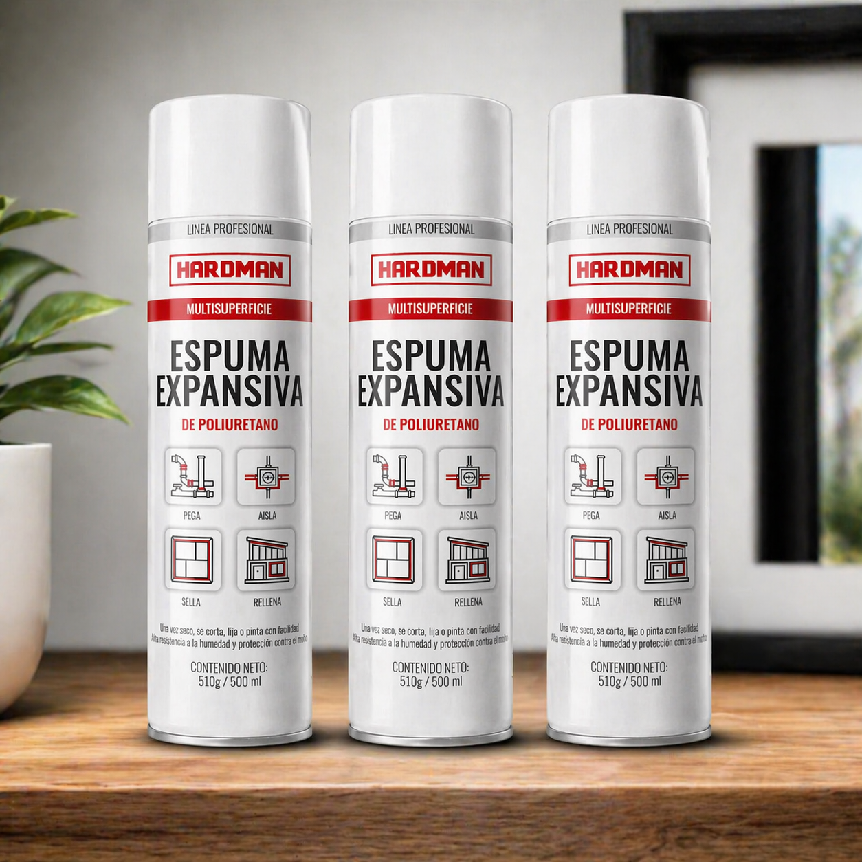 HARDMAN - ESPUMA EXPANSIVA DE POLIURETANO