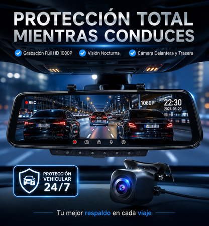 Espejo Retrovisor con Cámara
