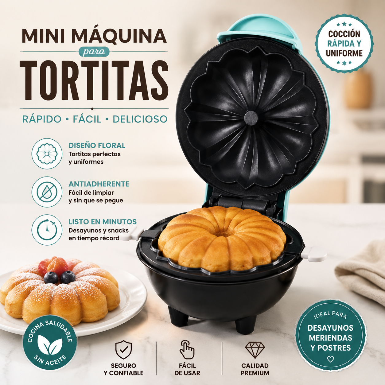 EasyBake™ - Mini Maquina para hacer Tortitas
